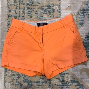Orange J. Crew Chino shorts size 6